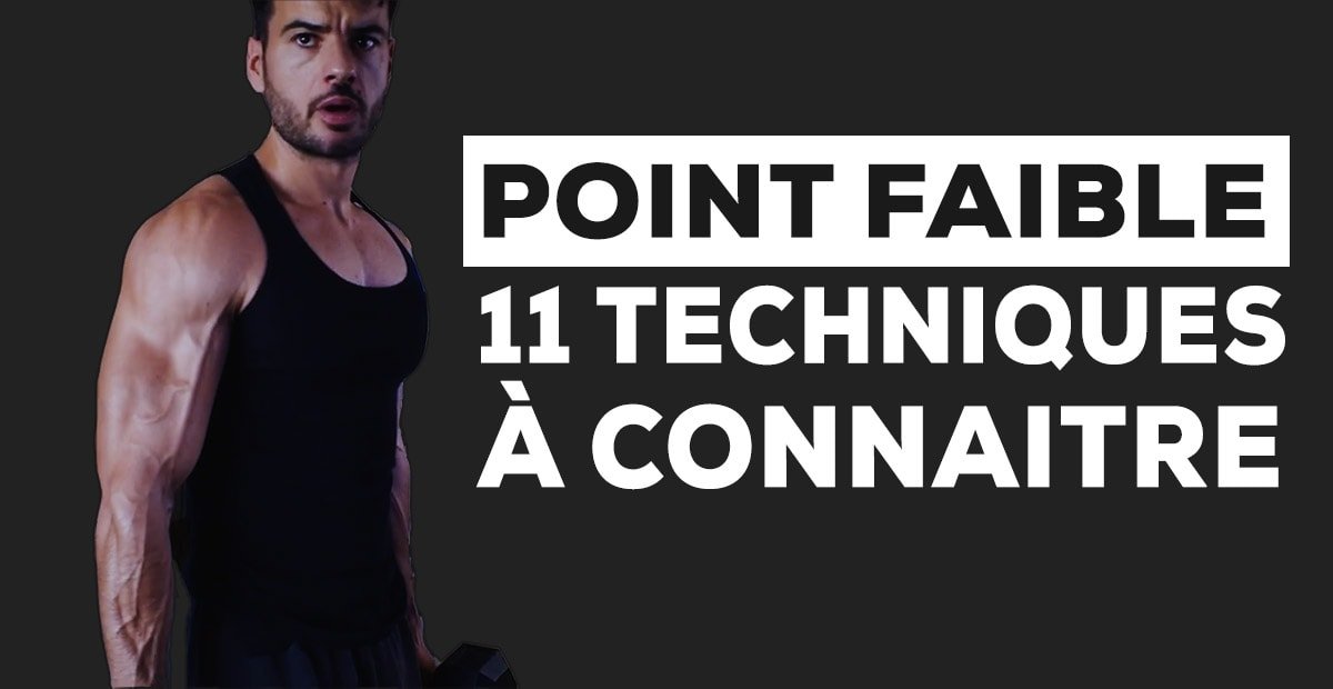 POINT FAIBLE MUSCULATION