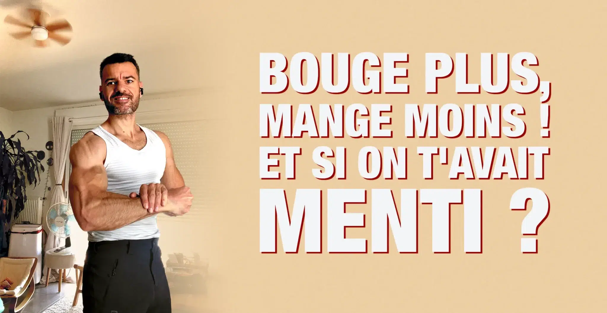 Affiche causes du surpoids : bouge plus mange moins et si on t'avait menti