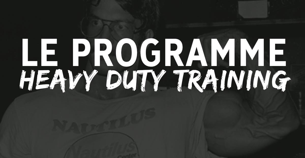 PROGRAMME HEAVY DUTY TRAINING