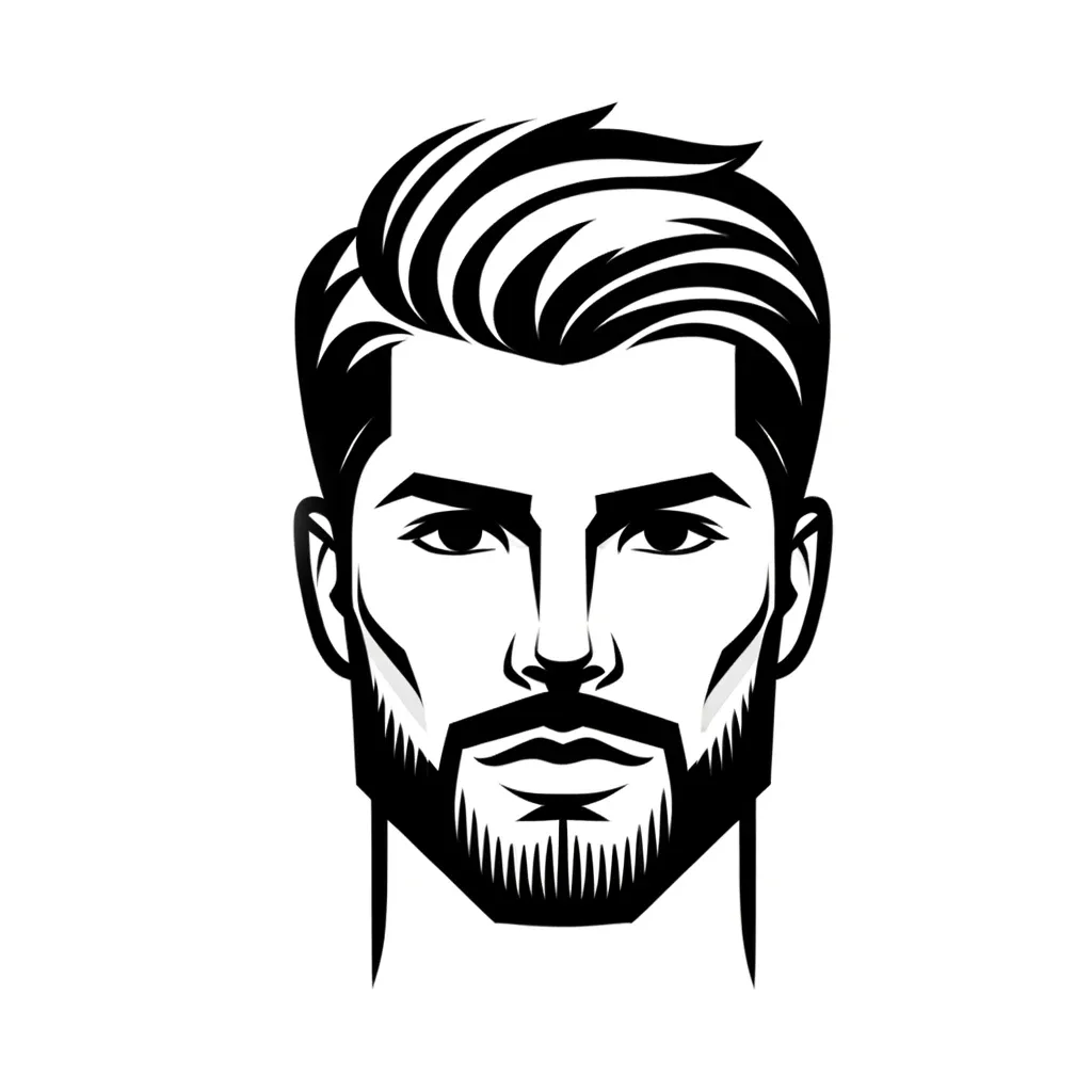 machoire carrée barbe